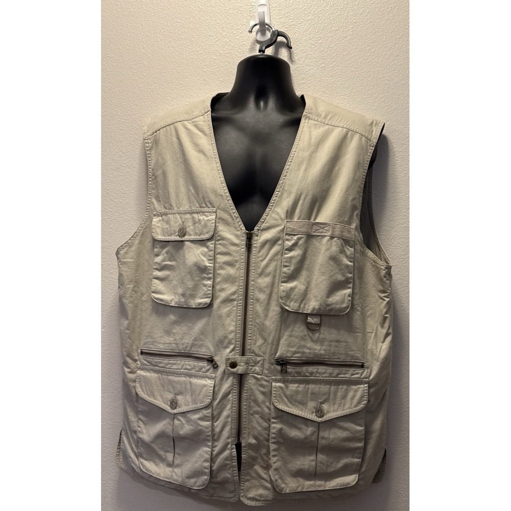 Eddie Bauer Vest‎ Mens L Fishing Safari Utility Outdoor Cargo Photography Vest